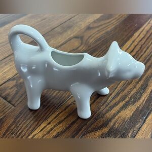White Ceramic Cow Creamer
